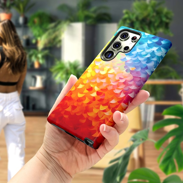 Autumn Haze - Glide Across a Canvas of Happiness - Tough Phone Case - iPhone - Samsung - Google Pixel - Colorful - Boutique Design Studio