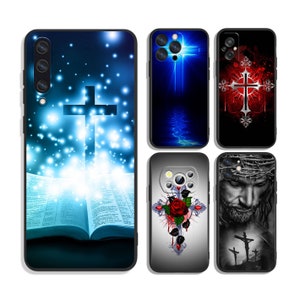 Christenen Beschermhoes voor iPhone & Samsung S24 S23 S22 S21 A25 A15 A54 A53 A52 A34 A33 A32 A14 A13 4G 5G