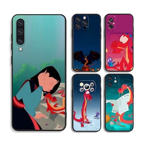 Custodie protettive Principessa Mulan per iPhone e Samsung S24 S23 S22 S21 A25 A15 A54 A53 A52 A34 A33 A32 A14 A13 4G 5G