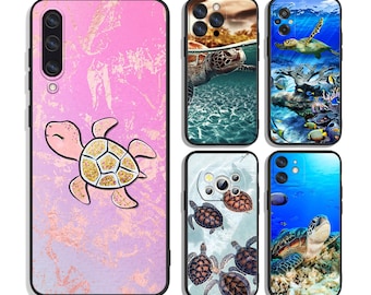 Turtle Protective Cases for iPhone & Samsung S24 S23 S22 S21 A25 A15 A54 A53 A52 A34 A33 A32 A14 A13 4G 5G