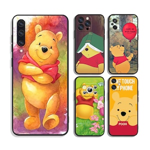 Winnie de Pooh Beer Beschermende Cases voor iPhone & Samsung S24 S23 S22 S21 A25 A15 A54 A53 A52 A34 A33 A32 A14 A13 4G 5G