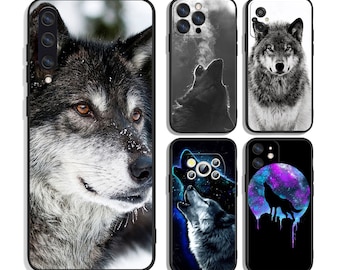 Wolf Protective Cases for iPhone & Samsung S24 S23 S22 S21 A25 A15 A54 A53 A52 A34 A33 A32 A14 A13 4G 5G