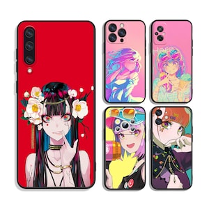Japanese anime manga girls Protective Cases for iPhone & Samsung S24 S23 S22 S21 A25 A15 A54 A53 A52 A34 A33 A32 A14 A13 4G 5G