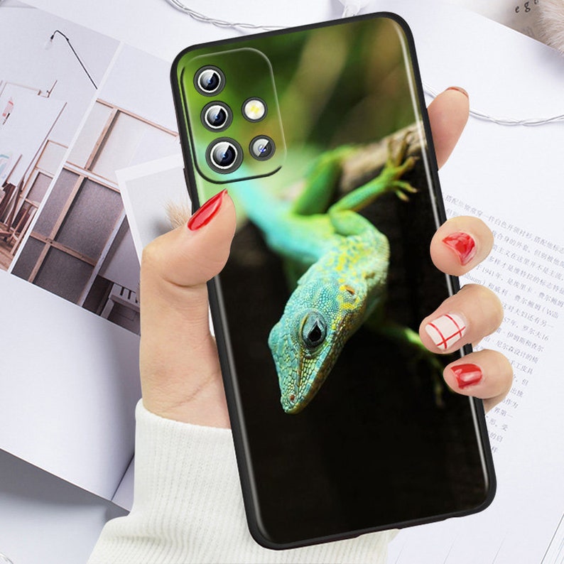 Cute Gecko Lizard Protective Cases for iPhone & Samsung S24 S23 S22 S21 ...