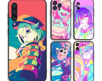 Japanese anime manga girls Protective Cases for iPhone & Samsung S24 S23 S22 S21 A25 A15 A54 A53 A52 A34 A33 A32 A14 A13 4G 5G