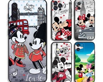 Mickey Mouse Protective Cases for iPhone & Samsung S24 S23 S22 S21 A25 A15 A54 A53 A52 A34 A33 A32 A14 A13 4G 5G