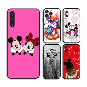 Custodie protettive Topolino Minnie Mouse per iPhone e Samsung S24 S23 S22 S21 A25 A15 A54 A53 A52 A34 A33 A32 A14 A13 4G 5G