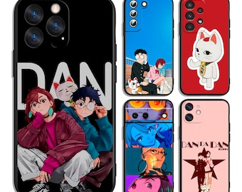 Funda protectora para teléfono con diseño de chica psíquica alienígena de anime para modelos iPhone y Samsung.