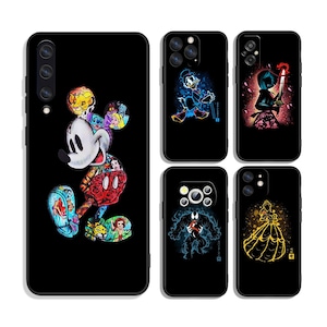 Custodie protettive divertenti con eroi dei cartoni animati per iPhone e Samsung S24 S23 S22 S21 A25 A15 A54 A53 A52 A34 A33 A32 A14 A13 4G 5G