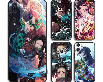Skyddsskal med japanskt anime och manga för iPhone och Samsung S24 S23 S22 S21 A25 A15 A54 A53 A52 A34 A33 A32 A14 A13 4G 5G