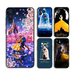 La Belle et la Bête Étuis de protection pour iPhone et Samsung S24 S23 S22 S21 A25 A15 A54 A53 A52 A34 A33 A32 A14 A13 4G 5G