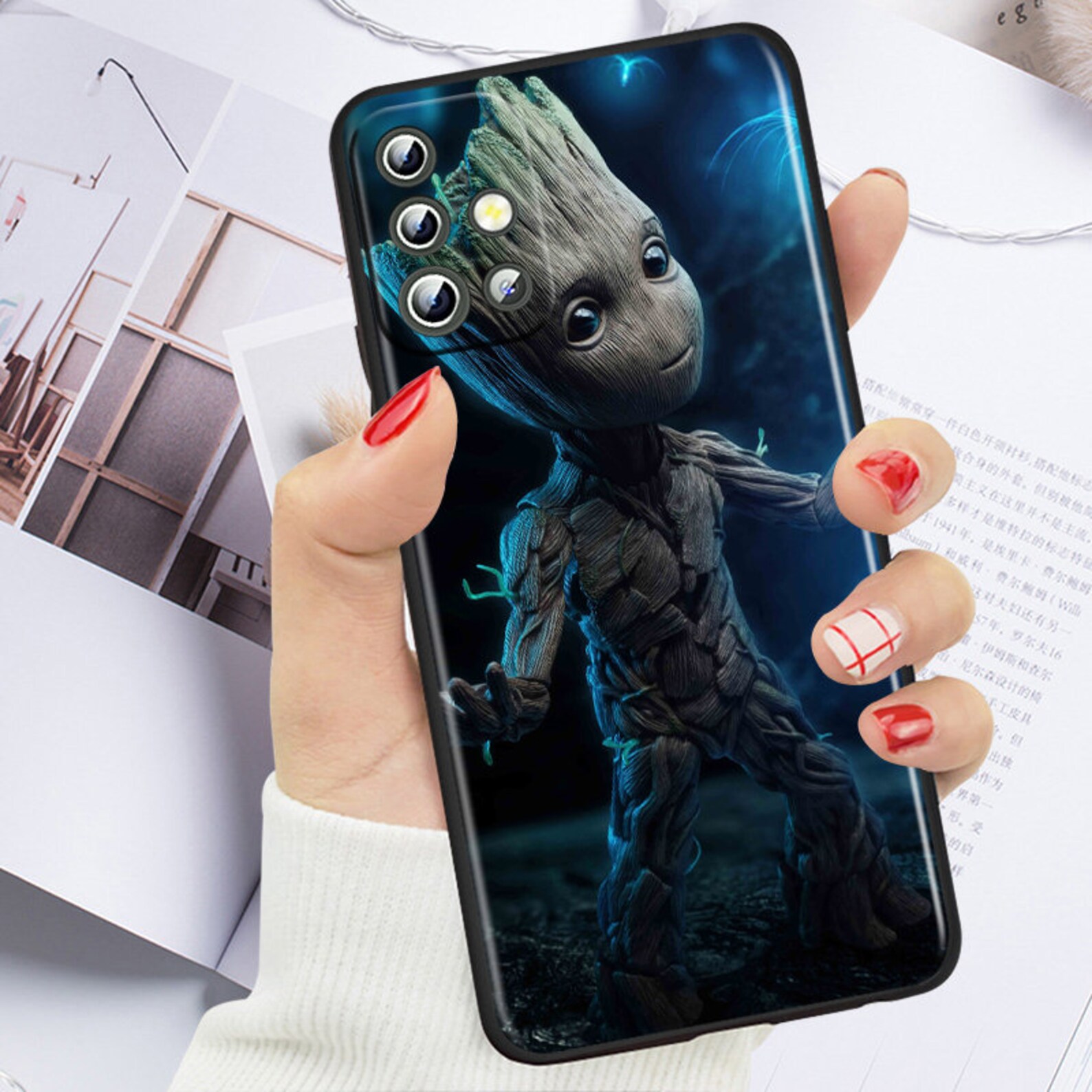 Rocket Case Groot Rocket Raccoon Protective Cases for iPhone & Samsung S24 S23 S22 ...