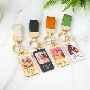 Custom Mum Photo Keychain,Personalised Mom Keychain, Mothers Day Gift,  Birthday Gift for Mum, Acrylic Keyring ,Keychain with Message