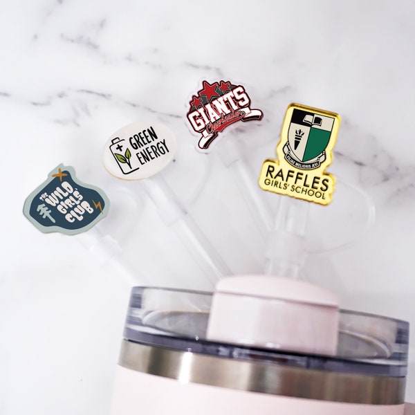 Custom Logo Stanley Cover，Full Color Logo on Straw Top,Personalized Stanley Accessory Straw Cap,Tumbler Straw Cover,Photo Straw cover