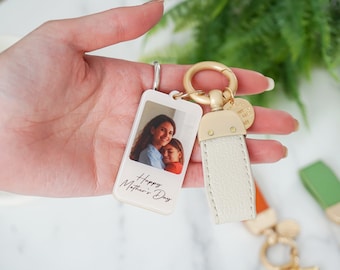 Personalized Photo Keychain for Mom: Acrylic Custom Message Keyring