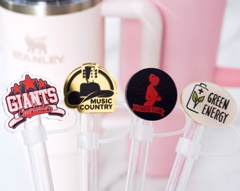 Custom Logo Stanley Cover，Full Color Logo on Straw Top,Personalized Stanley Accessory Straw Cap,Tumbler Straw Cover,Photo Straw cover