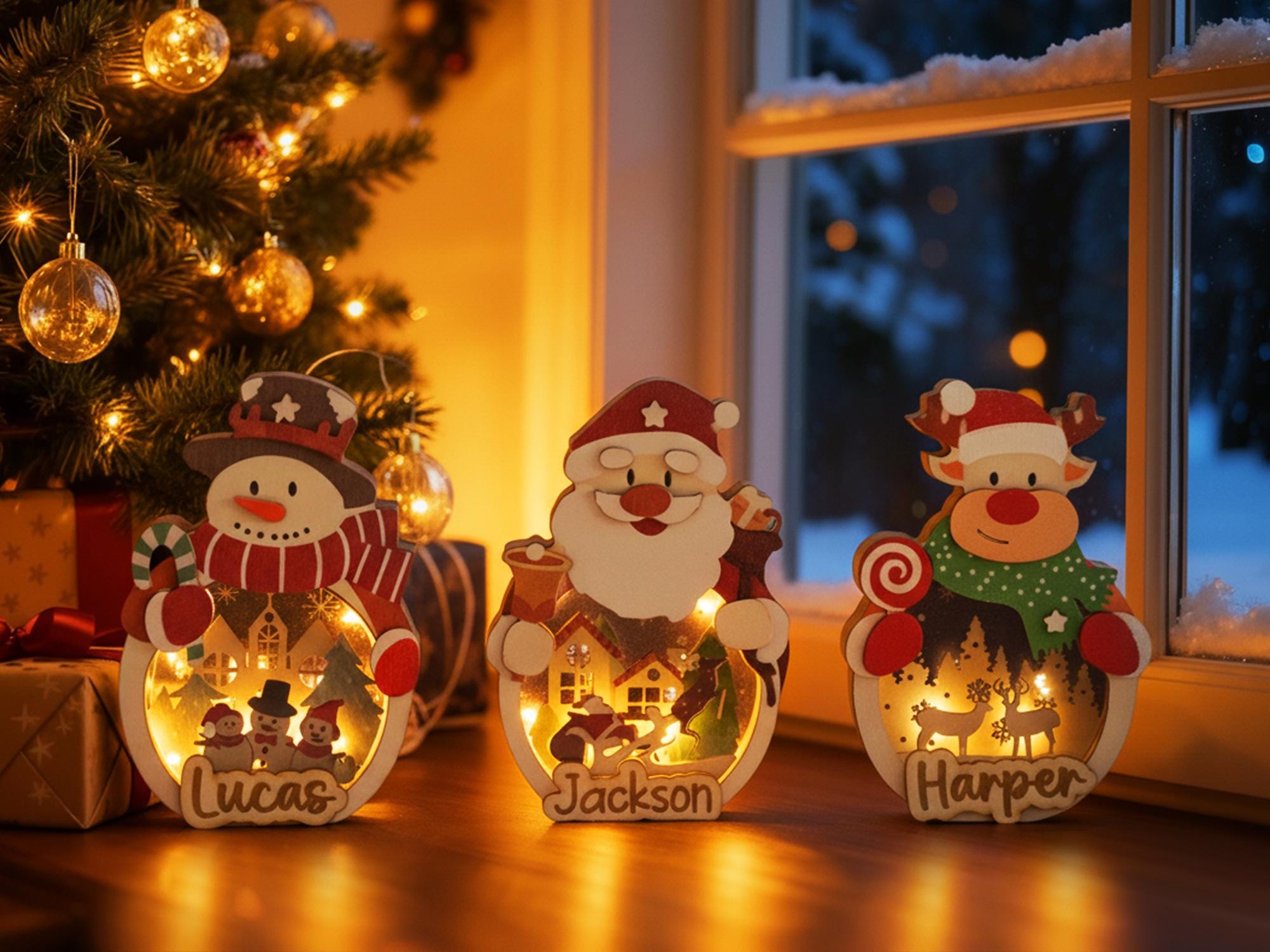 Lighting Up The Holiday Season, Family Personalized