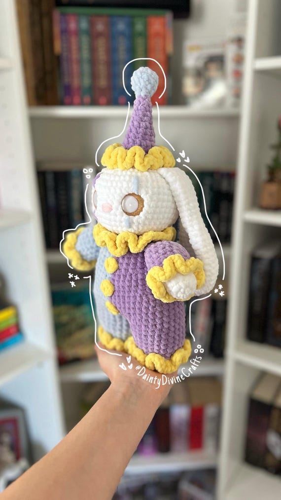 Binky the Bunny Clown PDF Crochet Pattern - Etsy