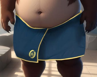 XXL Woofia Bärenbad Strandtuch, Izuminosuke Badehaustuch, Hot Springs Coverup