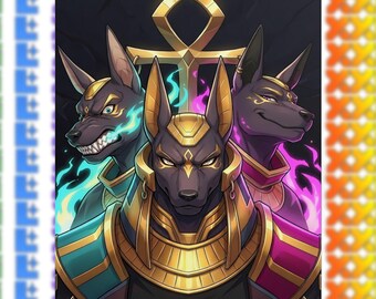 Plakaty fanowskie XXL z postacią Woofia, dekoracja ścienna w stylu anime, nadruk SFW Furry Bara