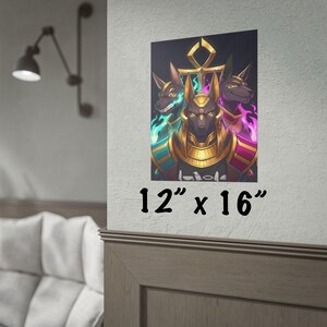 XXL Woofia-personage fanart posters, anime-stijl wanddecoratie, SFW Furry Bara print afbeelding 5
