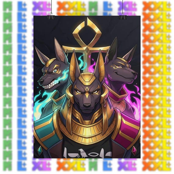 XXL Woofia Character Fan Art Posters, Anime Style Wall Decor, SFW Furry Bara Print
