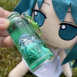Saya Keychain Green Liquid Test Tube Waifu Saya no Uta Song of Saya Denpa Eroge