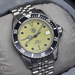 Vintage TAG Heuer 1000 Professional Night Taucher Ref.980.113N Swiss 200 M Uhr mit Box Paper Etsy