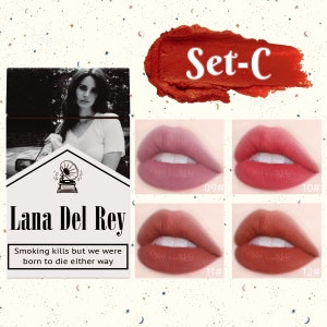 Lana Del Rey Lipsticks Set, Lana Del Rey Merch, Lana Del Rey Poster Box, Bridesmaid gift, Birthday gift, Gift for her