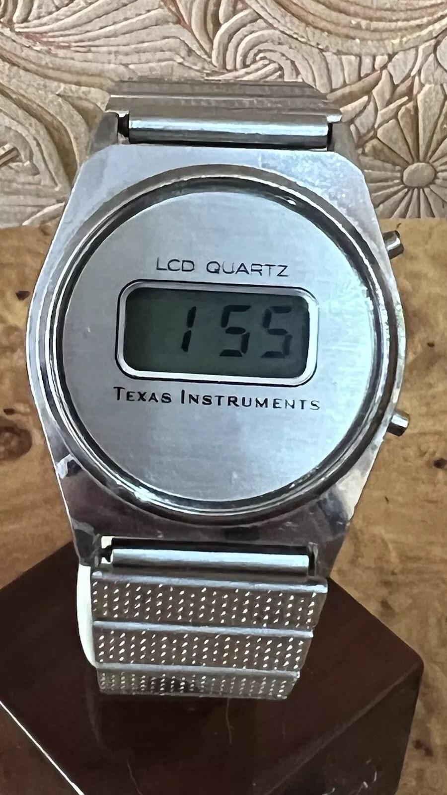 Vintage Texas Instruments LCD Digital Watch Working Electronica Watch Etsy Australia
