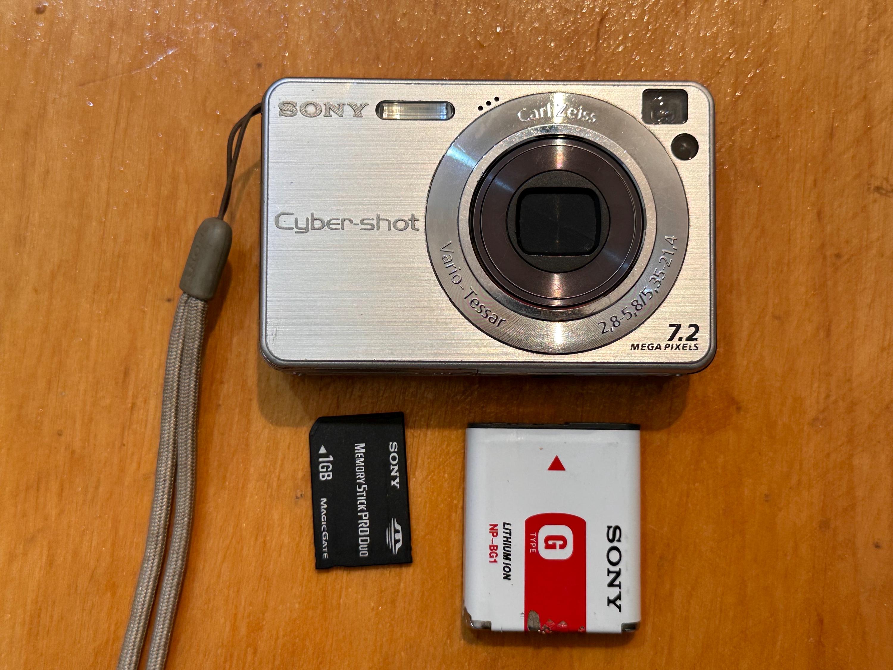 Sony Cyber-shot DSC-W120 7.2MP Digital Camera W/4x Zoom Silver 
