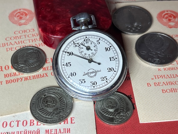 Vintage Stopwatch Zlatoust 1980's Mechanical Vint… - image 1