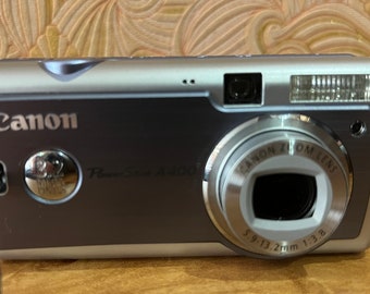 Canon Power Shot A400 PC1080 Silver Digital Camera 3.2 Megapixels Only Retro camera Canon Digital