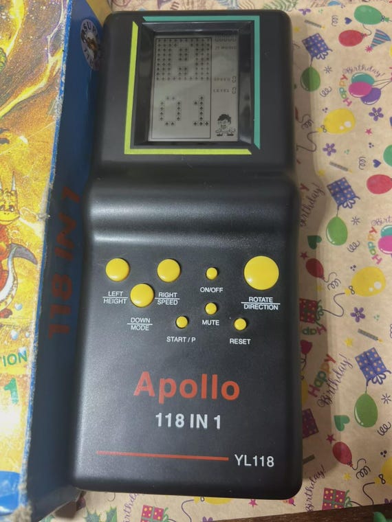 Soviet Brick Game Super Handheld Electronic Game 118 in 1 Apollo