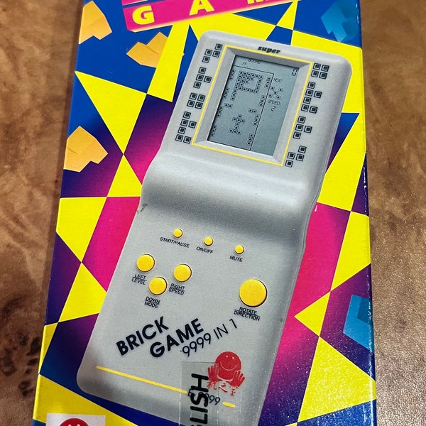 Vintage Rare Talking Brick Game Super Handheld Electronic brick game 9999 in 1
