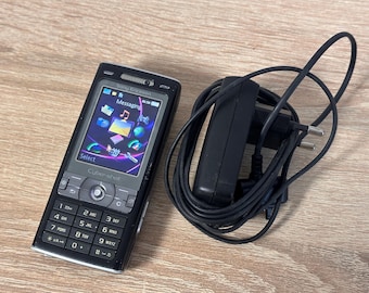 Sony Ericsson K800i Cyber-shot 3.2MP Vintage Cell Phone Black Works