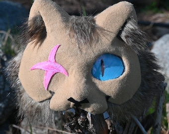 Brown Cat Therian Mask