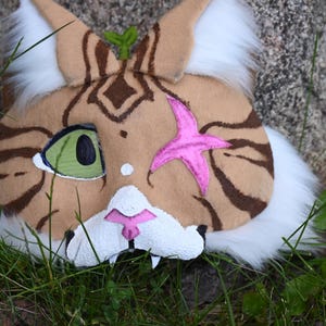 Brown Tabby Cat Therian Mask