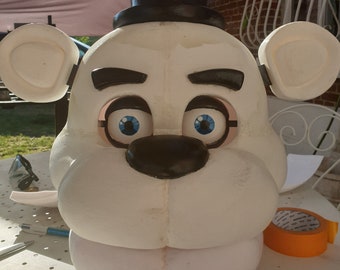 Freddy Fazbear Blank Cosplay Head