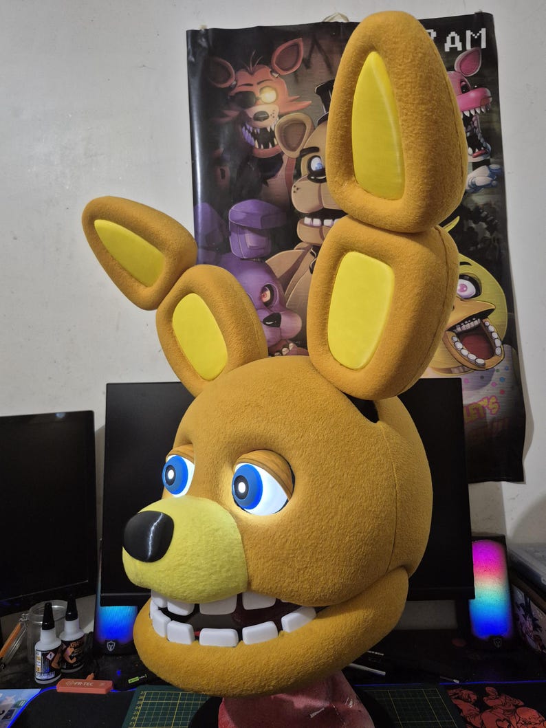 Yellow Rabbit Cosplay Head/hands Bundle (FNAF Movie 2 Version) - Etsy