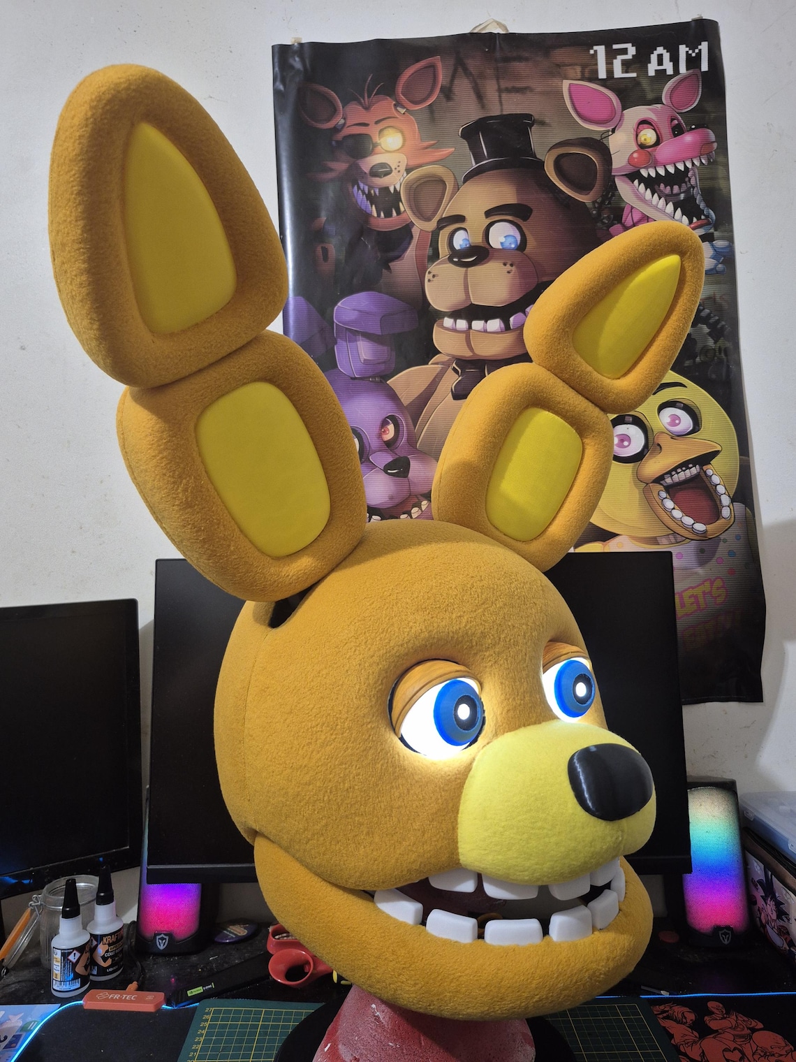 Yellow Rabbit Cosplay Head/hands Bundle (FNAF Movie 2 Version) - Etsy