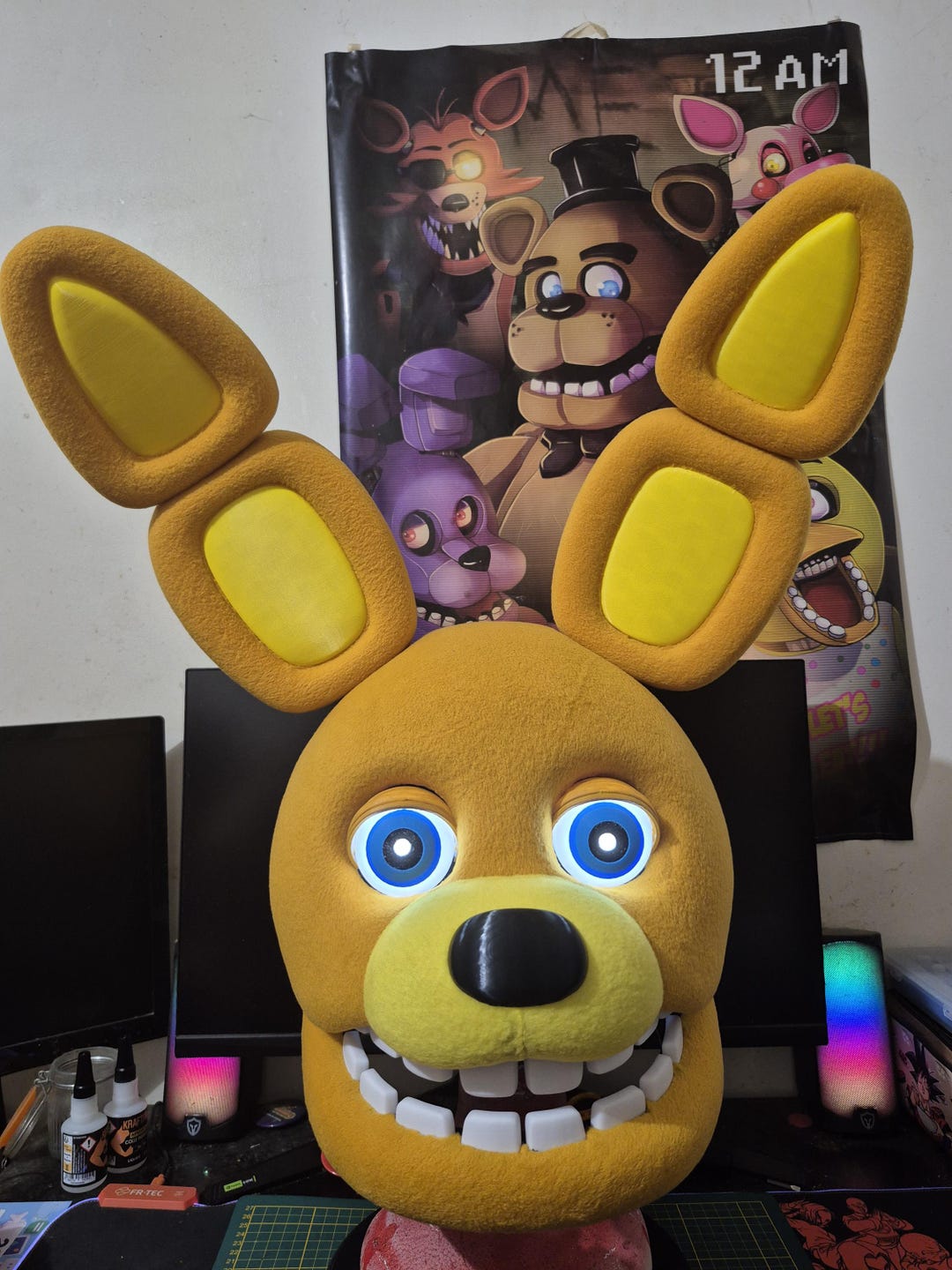 Yellow Rabbit Cosplay Head (FNAF Movie 2 Version) - Etsy