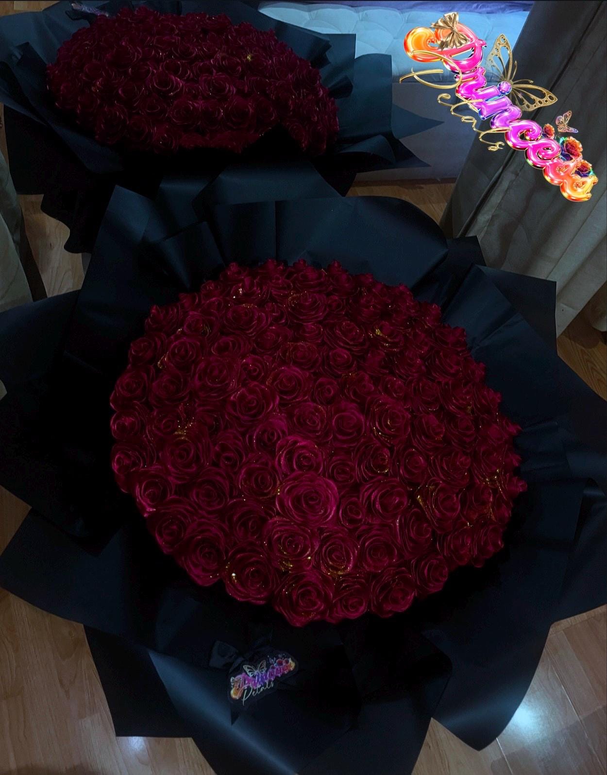100 Red Roses - Etsy