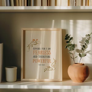 Fearless & Powerful (Light) - Mary Shelley Print