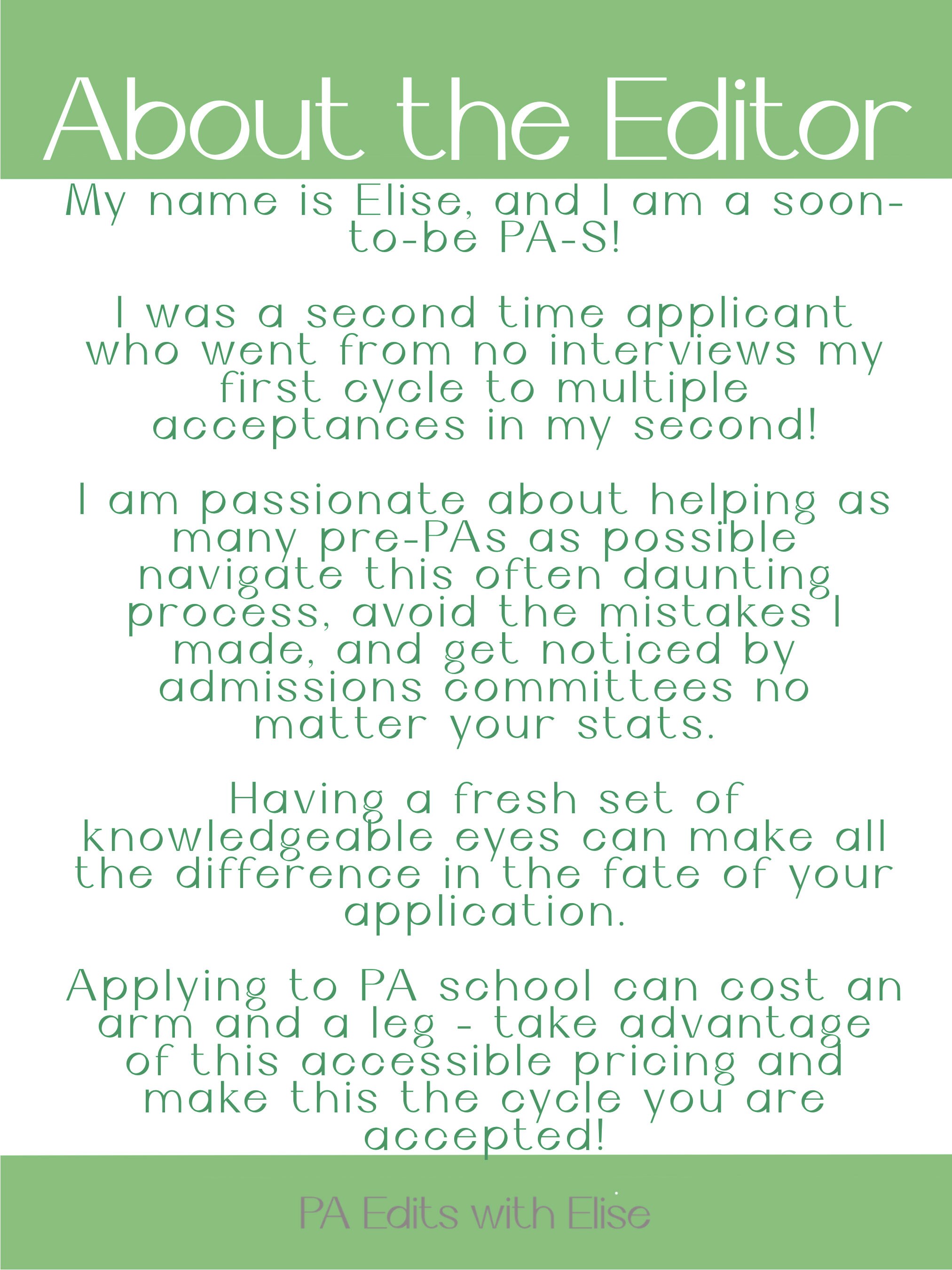 CASPA Application COMPLETE Review | Personal Statement & Essay Editing ...