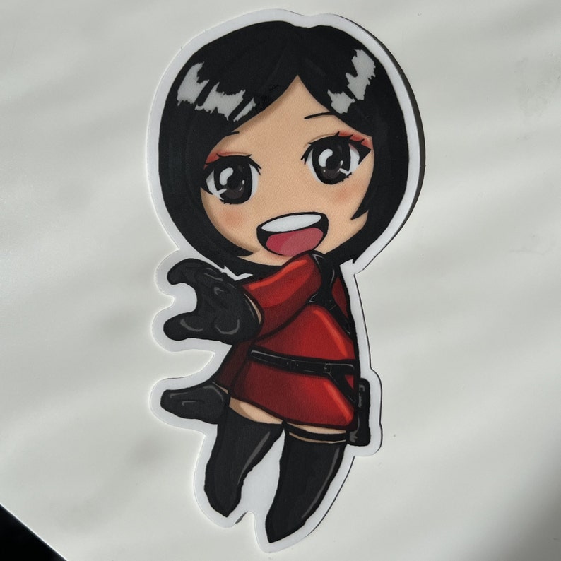 Leon Kennedy & Ada Wong Chibi HEART Sticker Resident Evil - Etsy Australia