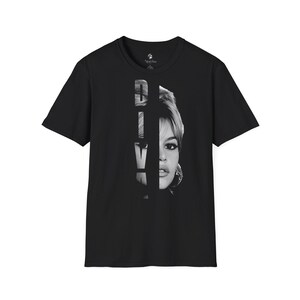 Brigitte Bardot Portrait Tee | Diva Graphic T-Shirt image 1