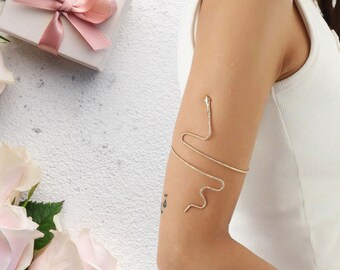 Ultra thin dotted armlet - simple upper arm bracelet- Snake design arm cuff - Available in solid brass, bronze, sterling silver or gold fill