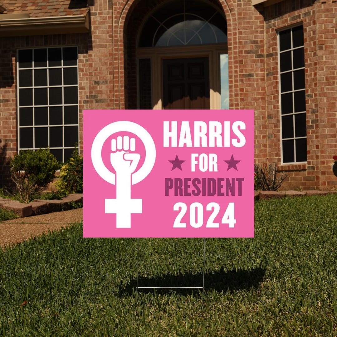 Kamala Harris 2024 Yard Sign Coroplast Harris for President 2024 Lawn ...