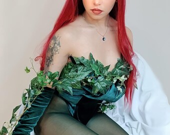 Last Minute Halloween Poison Ivy Sexy Cosplay Costume Two Piece Set - Etsy